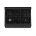 ZLINE 36" Rangetop with 6 Gas Brass Burners in Black Stainless Steel, RTB-BR-36 ZLINE