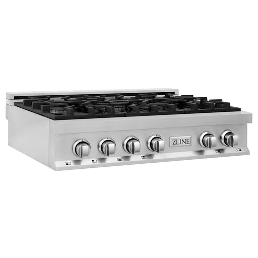 ZLINE 36" Rangetop with 6 Gas Burners in Stainless Steel, RT36 ZLINE