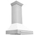ZLINE 36" Stainless Steel Range Hood with White Matte Shell & Stainless Steel Handle, 8654STX-WM-36 ZLINE Dreamwood Living