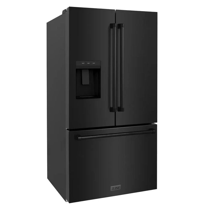 ZLINE 36" Standard-Depth Refrigerator in Black Stainless Steel, RSM-W-36-BS ZLINE Dreamwood Living