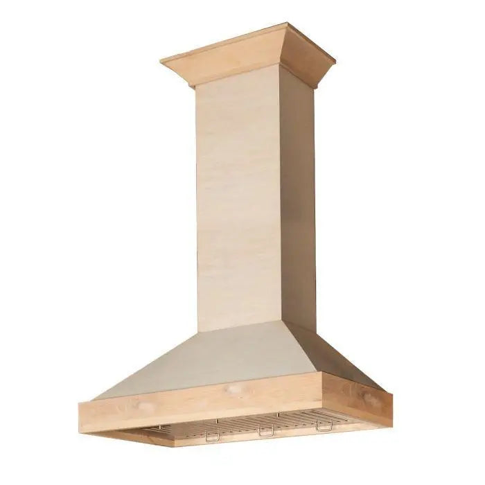 ZLINE 36" Unfinished Wooden Wall Mount Range Hood, KBUF-36 ZLINE