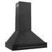 ZLINE 36" Wall Mount Range Hood in Black Stainless Steel with Black Handle, BS655-36-BS ZLINE Dreamwood Living