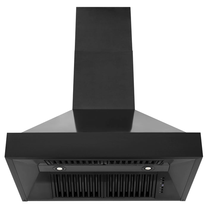 ZLINE 36" Wall Mount Range Hood in Black Stainless Steel, BS655N-36 ZLINE