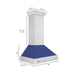 ZLINE 36" Wall Mount Range Hood in DuraSnow® Stainless Steel with Blue Matte Shell, 8654SNX-BM-36 ZLINE Dreamwood Living