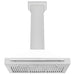 ZLINE 36" Wall Mount Range Hood in DuraSnow® Stainless Steel with White Matte Shell and Stainless Steel Handle, KB4SNX-WM-36 ZLINE Dreamwood Living
