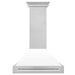 ZLINE 36" Wall Mount Range Hood in DuraSnow® Stainless Steel with White Matte Shell, 8654SNX-WM-36 ZLINE Dreamwood Living