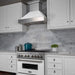 ZLINE 36" Wall Mount Range Hood in DuraSnow® Stainless Steel with White Matte Shell, 8654WM-36 ZLINE Dreamwood Living