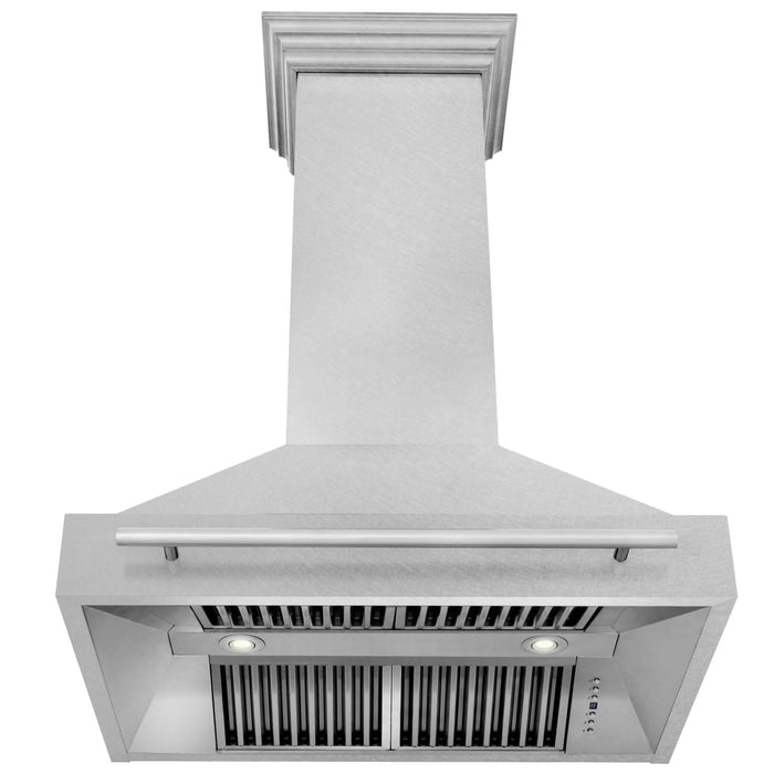 ZLINE 36" Wall Mount Range Hood in DuraSnow® Stainless Steel, 8654SNX-36 ZLINE Dreamwood Living