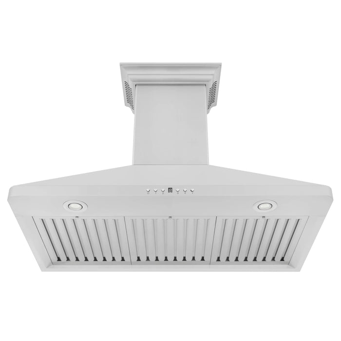 ZLINE 36" Wall Mount Range Hood with Built-in CrownSound™ Bluetooth Speakers in Stainless Steel, KF1CRN-BT-36 ZLINE Dreamwood Living
