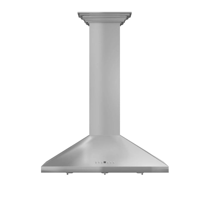ZLINE 36" Wall Mount Range Hood with Built-in CrownSound™ Bluetooth Speakers in Stainless Steel, KF2CRN-BT-36 ZLINE Dreamwood Living