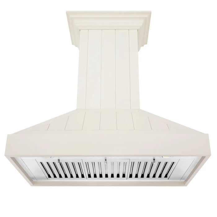 ZLINE 36" Wooden Wall Mount Range Hood in Cottage White, KPTT-36 ZLINE Dreamwood Living