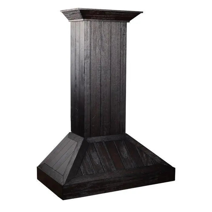 ZLINE 36" Wooden Wall Mount Range Hood in Rustic Dark Finish, KPDD-36 ZLINE