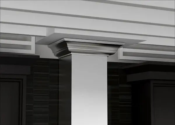 ZLINE 42" Convertible Vent Wall Mount Range Hood in Stainless Steel with Crown Molding, KBCRN-42 ZLINE