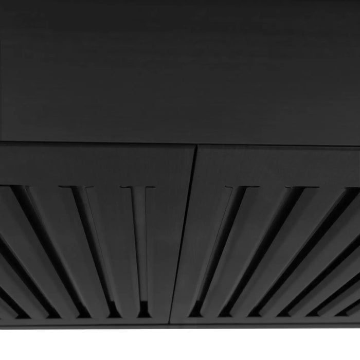 ZLINE 42" Convertible Wall Mount Range Hood in Black Stainless with Charcoal Filters, BSKBN-CF-42 ZLINE Dreamwood Living