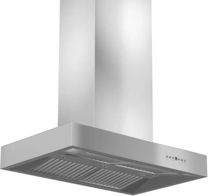 ZLINE 42" Ducted Professional Island Mount Range Hood in Stainless Steel, KECOMi-42 ZLINE