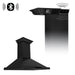 ZLINE 42" Ducted Wall Mount Range Hood in Black Stainless Steel with CrownSound® BlueTooth Speakers, BSKBNCRN-BT-42 ZLINE Dreamwood Living