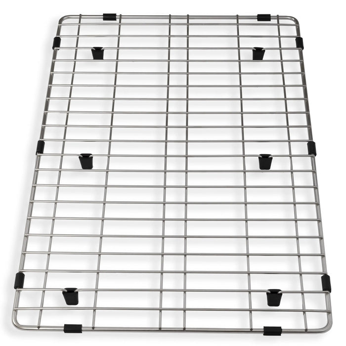 ZLINE 43" Garmisch Undermount Single Bowl Kitchen Sink in DuraSnow® Stainless Steel with Bottom Grid and Accessories, SLS-43S ZLINE