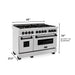 ZLINE 48" Autograph Edition Dual Fuel Range in DuraSnow® Stainless Steel with Matte Black Accents, RASZ-SN-48-MB ZLINE Dreamwood Living