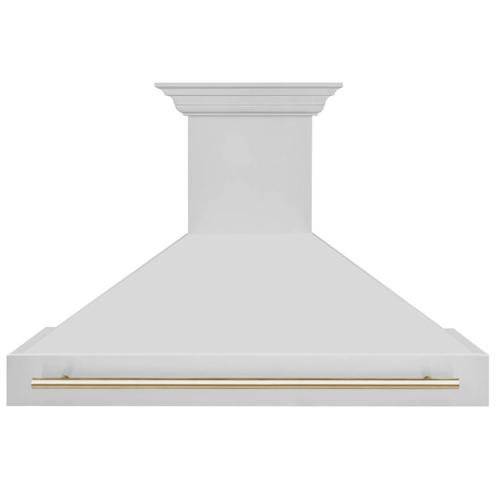 ZLINE 48" Autograph Edition Stainless Steel Range Hood with Gold Handle, 8654STZ-48-G ZLINE
