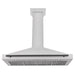 ZLINE 48" Autograph Edition Wall Mount Range Hood in DuraSnow® Stainless Steel with Matte Black Handle, KB4SNZ-48-MB ZLINE Dreamwood Living