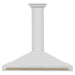 ZLINE 48" Autograph Edition Wall Mount Range Hood in Stainless Steel with Champagne Bronze Handle, KB4STZ-48-CB ZLINE