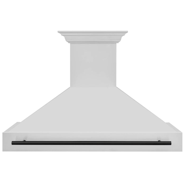 ZLINE 48" Autograph Edition Wall Mount Range Hood in Stainless Steel with Matte Black Handle, 8654STZ-48-MB ZLINE Dreamwood Living