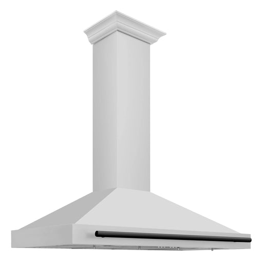 ZLINE 48" Autograph Edition Wall Mount Range Hood in Stainless Steel with Matte Black Handle, KB4STZ-48-MB ZLINE Dreamwood Living