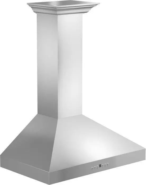 ZLINE 48" Convertible Wall Mount Range Hood in Stainless Steel with Crown Molding, KL3CRN-48 ZLINE
