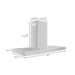 ZLINE 48" Convertible Wall Mount Range Hood in Stainless Steel, KE-48 ZLINE