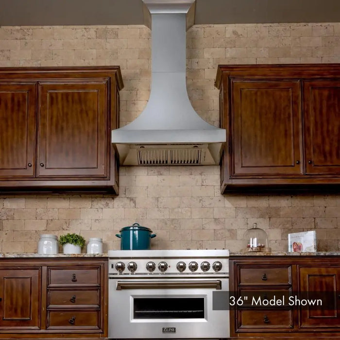 ZLINE 48" Designer Series Wall Mount Range Hood in DuraSnow® Stainless Steel, 8632S-48 ZLINE