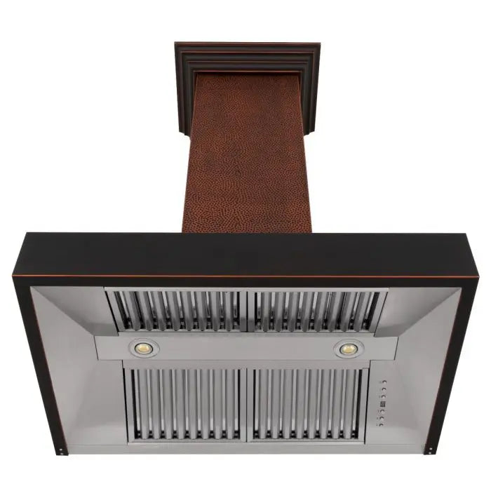 ZLINE 48" Designer Series Wall Mount Range Hood in Hand-Hammered Copper, 655-HBXXX-48 ZLINE