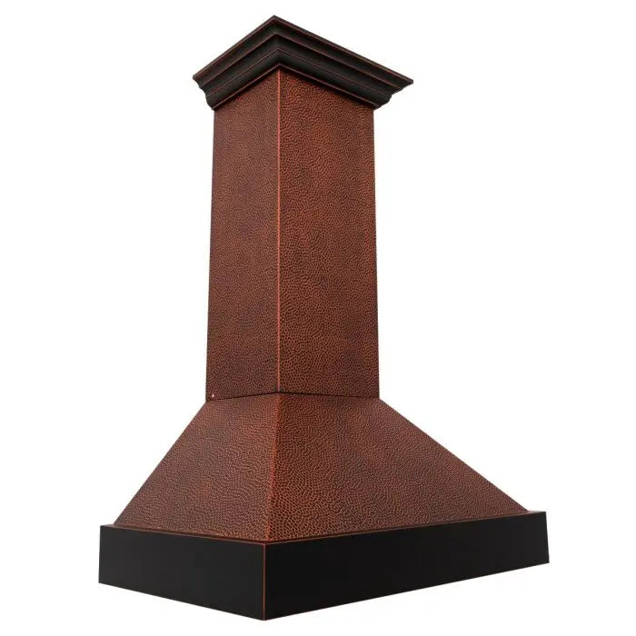 ZLINE 48" Designer Series Wall Mount Range Hood in Hand-Hammered Copper, 655-HBXXX-48 ZLINE
