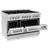ZLINE 48" Dual Fuel Range in Stainless Steel with Brass Burners, RA-BR-48 ZLINE