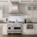 ZLINE 48" Dual Fuel Range in Stainless Steel with Brass Burners, RA-BR-48 ZLINE