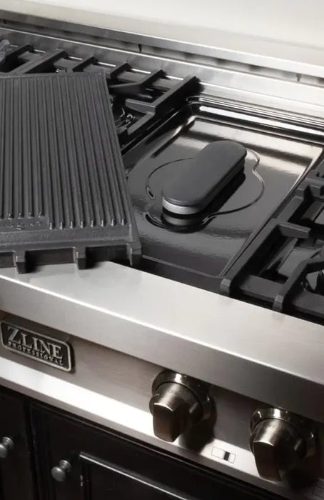 ZLINE 48" Dual Fuel Range in Stainless Steel with Brass Burners, RA-BR-48 ZLINE