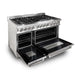 ZLINE 48" Dual Fuel Range in Stainless Steel with DuraSnow® Finish Doors, RA-SN-48 ZLINE