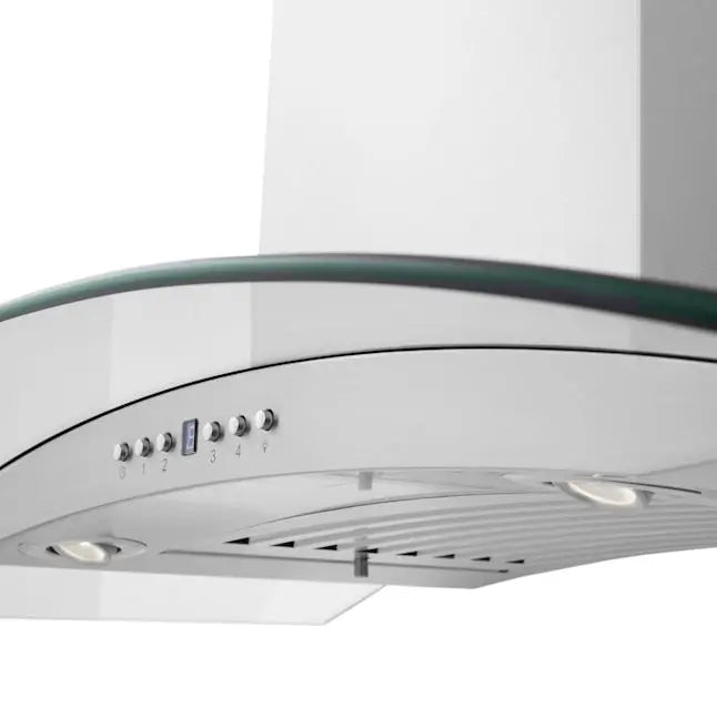 ZLINE 48" Ducted Wall Mount Range Hood in Stainless Steel & Glass with CrownSound®  Built-in Bluetooth Speakers, KN4CRN-BT-48 ZLINE Dreamwood Living
