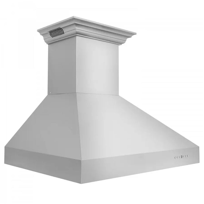 ZLINE 48" Ducted Wall Mount Range Hood in Stainless Steel with Built-in CrownSound® Bluetooth Speakers, 697CRN-BT-48 ZLINE Dreamwood Living