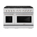 ZLINE 48” Professional Double Oven All Gas Range with 8 Burners in Stainless Steel, SGR48 ZLINE