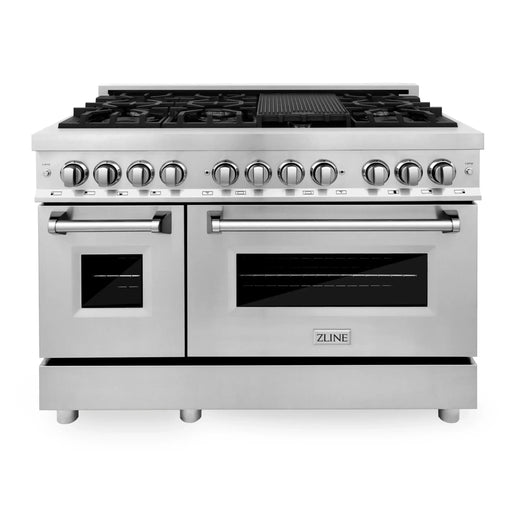 ZLINE 48" Professional Dual Fuel Range in Stainless Steel, RA48 ZLINE
