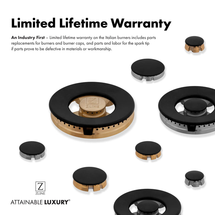 ZLINE 48" Rangetop in DuraSnow® Stainless Steel with 7 Gas Brass Burners And Griddle, RTS-GR-48 ZLINE Dreamwood Living