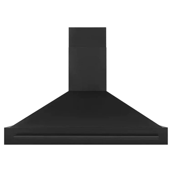 ZLINE 48" Wall Mount Range Hood in Black Stainless Steel with Black Stainless Steel Handle, BS655-48-BS ZLINE