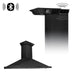 ZLINE 48" Wall Mount Range Hood in Black Stainless Steel with CrownSound™ Speakers, BSKBNCRN-BT-48 ZLINE