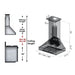 ZLINE 48" Wall Mount Range Hood in Black Stainless Steel, BS655N-48 ZLINE