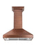 ZLINE 48" Wall Mount Range Hood in Copper with Crown Molding, 8667C-48 ZLINE