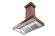 ZLINE 48" Wall Mount Range Hood in Copper with Crown Molding, 8667C-48 ZLINE