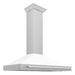 ZLINE 48" Wall Mount Range Hood in DuraSnow® Stainless Steel with White Matte Shell, KB4SNX-WM-48 ZLINE Dreamwood Living