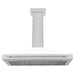 ZLINE 48" Wall Mount Range Hood in DuraSnow® Stainless Steel with White Matte Shell, KB4SNX-WM-48 ZLINE Dreamwood Living
