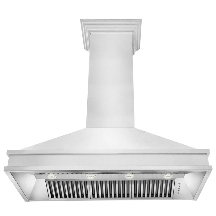 ZLINE 48" Wall Mount Range Hood in DuraSnow® Stainless Steel, 8656S-48 ZLINE Dreamwood Living