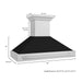 ZLINE 48" Wall Mount Range Hood in Stainless Steel with Black Matte Shell and Stainless Steel Handle, 8654STX-BLM-48 ZLINE Dreamwood Living